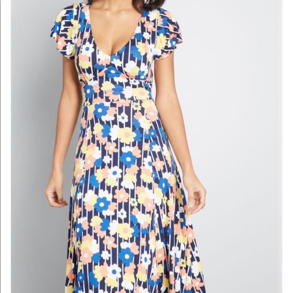 ModCloth Timelessly Lovable Knit Dress Blue - Picture 5 of 11